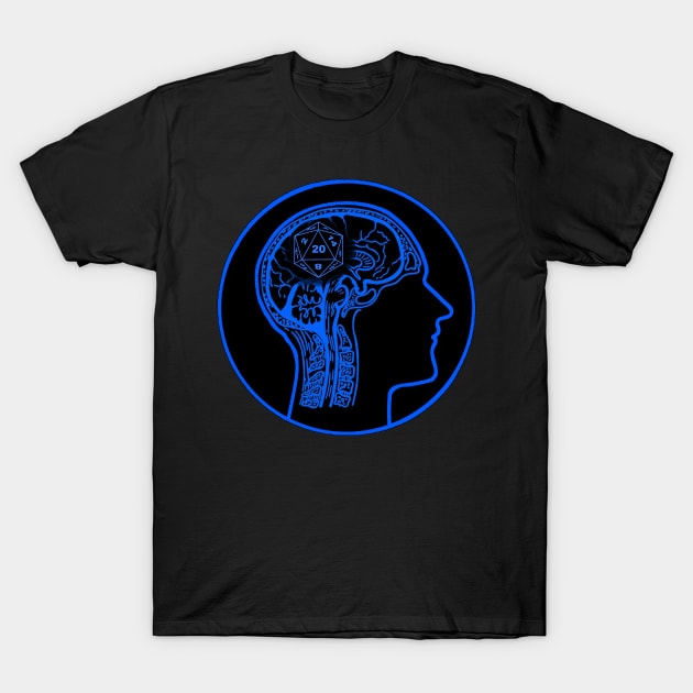 DND Brain T-Shirt by Bingeprints